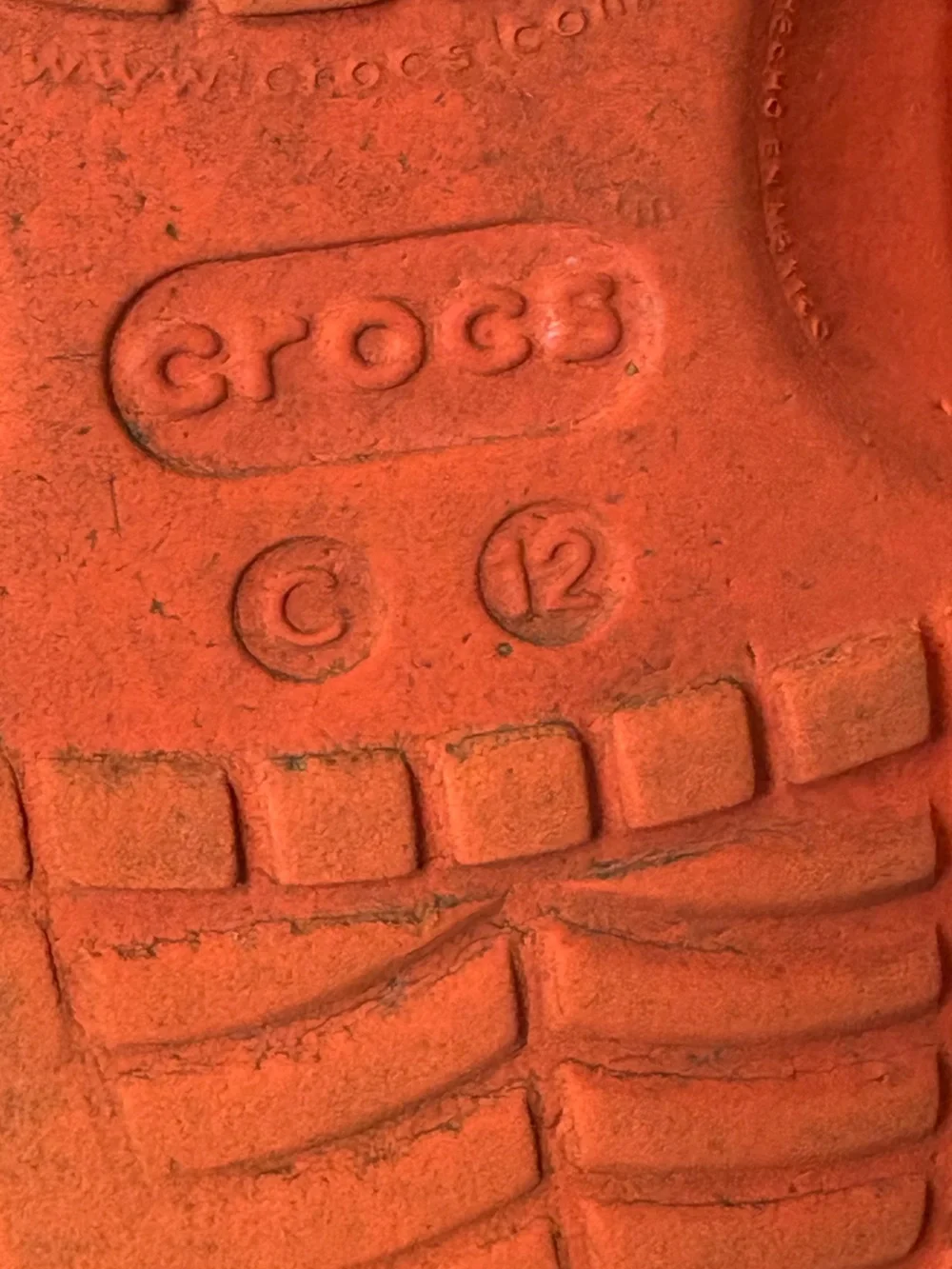 CROCS Waterproof Slip On Classic Clog in Vibrant Orange Size 12c